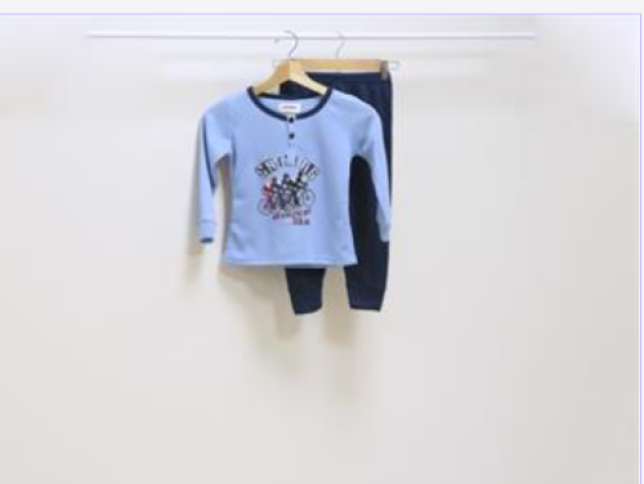 Pijama Niño Bicicleta Azul